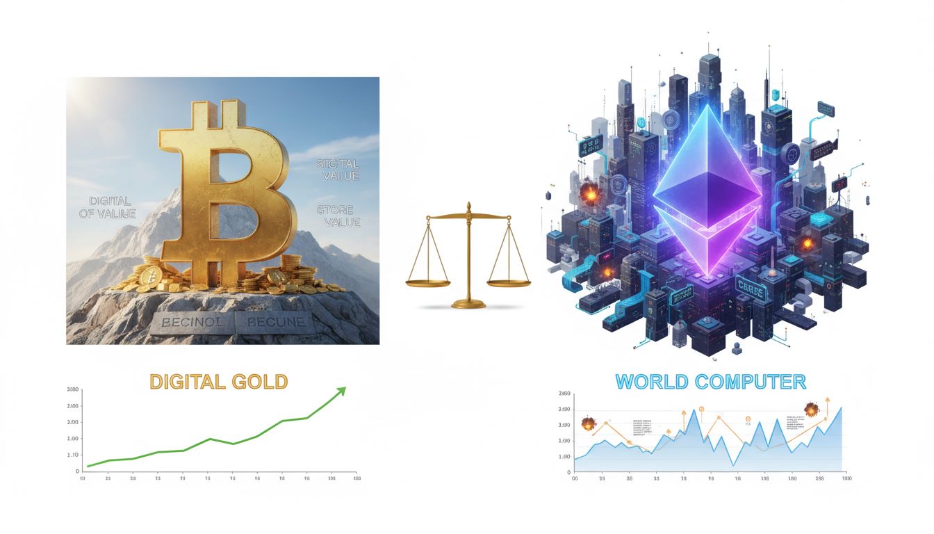 Bitcoin vs Ethereum as long-term savings: which behaves more like a blue-chip?